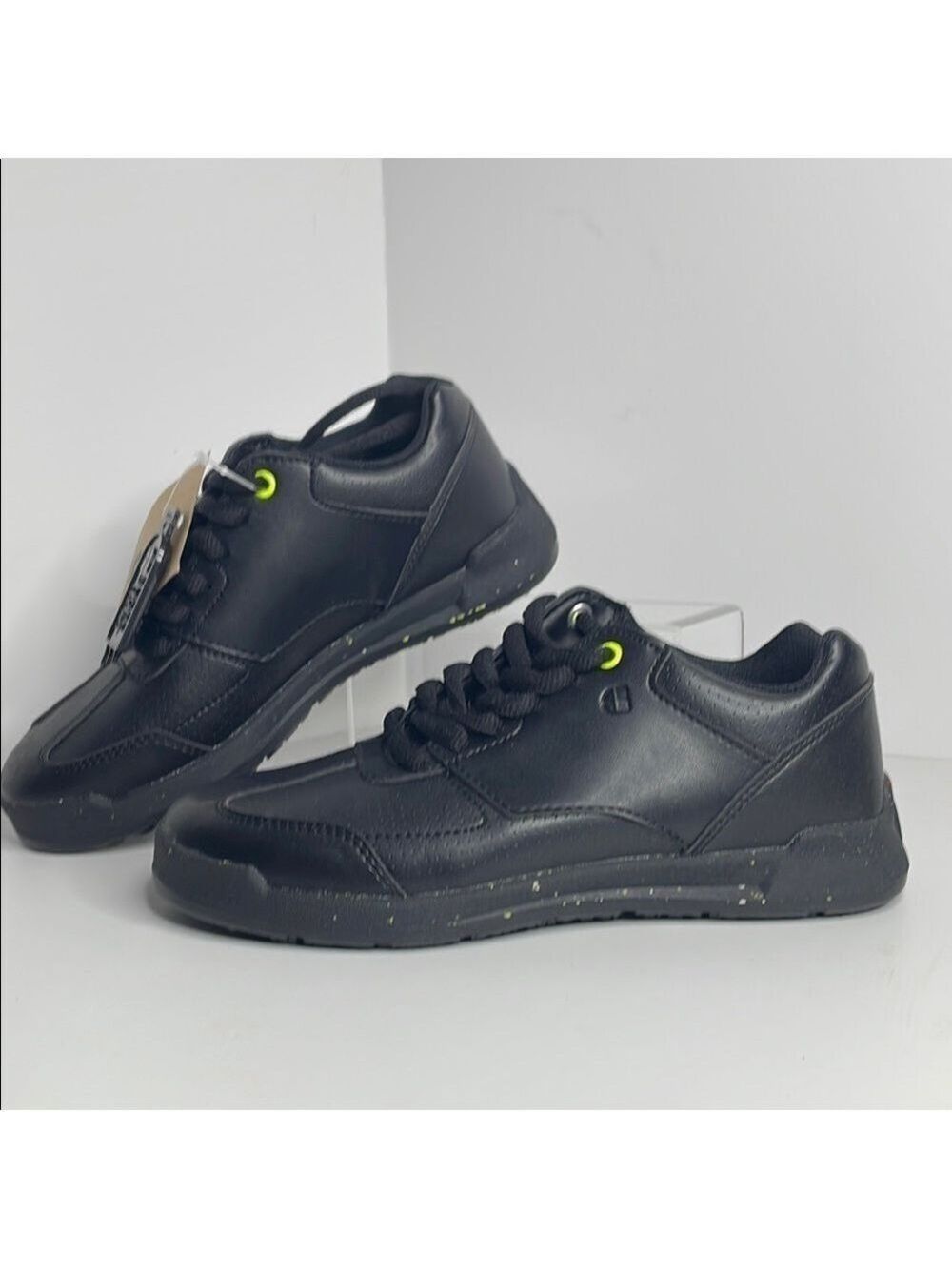 Shoes For Crews Black Sneakers with Low-Top Design